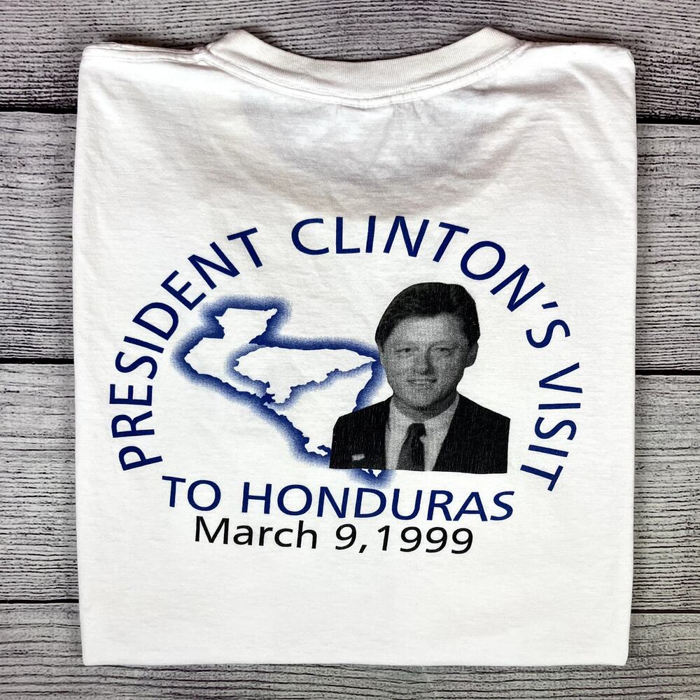 Vintage 1999 President Bill Clinton's Trip To Honduras T-shirt